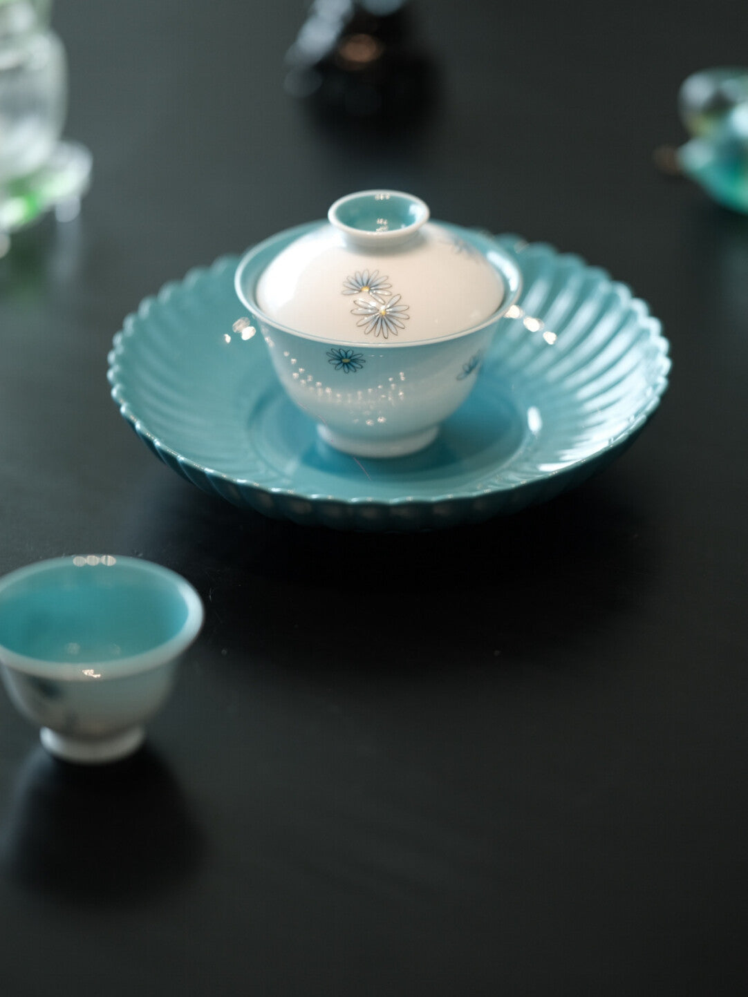 Marguerite — Hand-Painted Gaiwan Tea Set