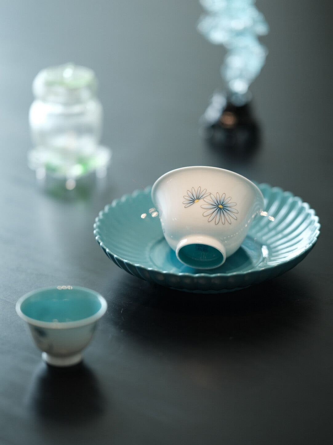 Marguerite — Hand-Painted Gaiwan Tea Set