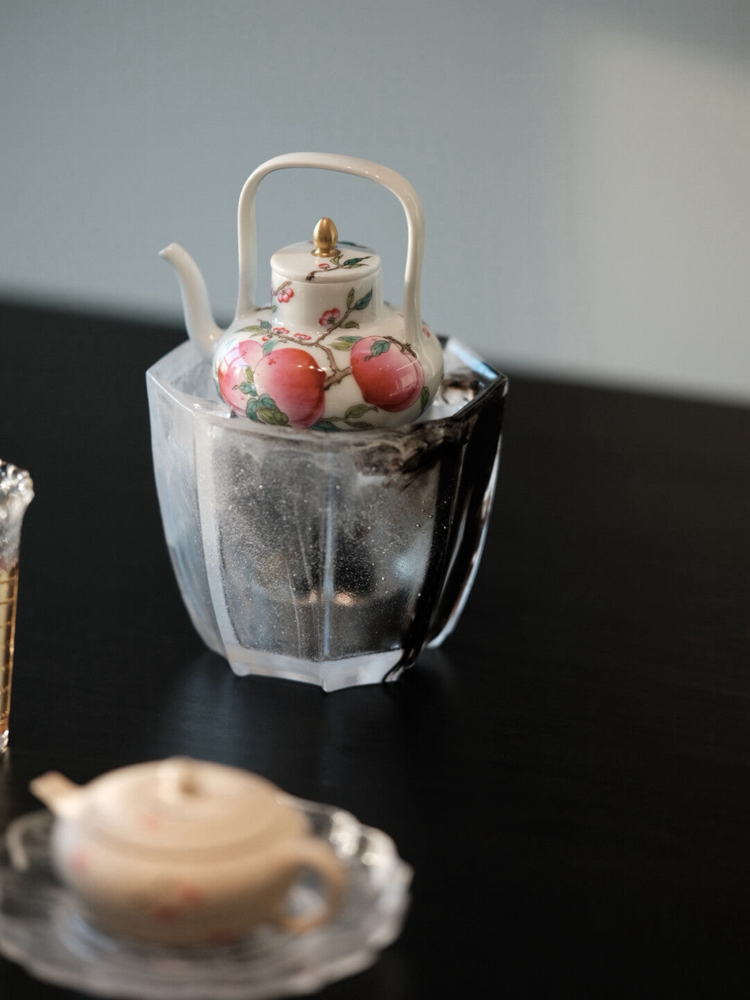 Longevity Peach — Famille-Rose Tea Set