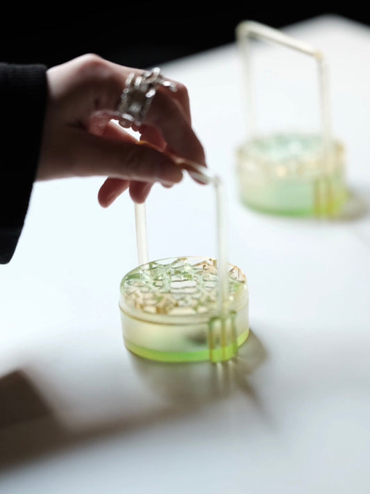 Jade Frost — Song-Style Liuli Incense Box