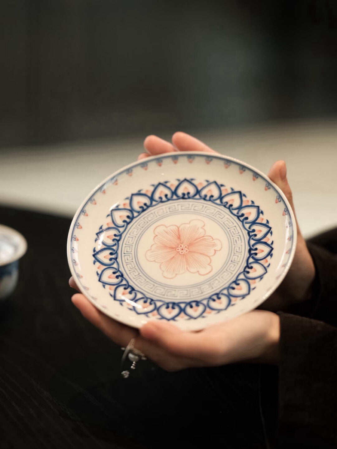 Cinnabar Bloom — Hand-Painted Gaiwan Tea Set